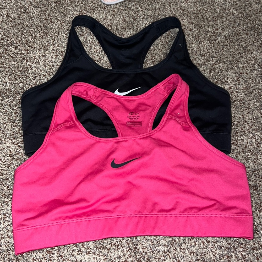 Two Nike sports bras